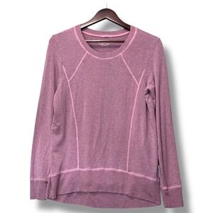 Beyond Yoga Mauve Long Sleeve Pullover Top Size S Oversized Wellness Athleisure‎